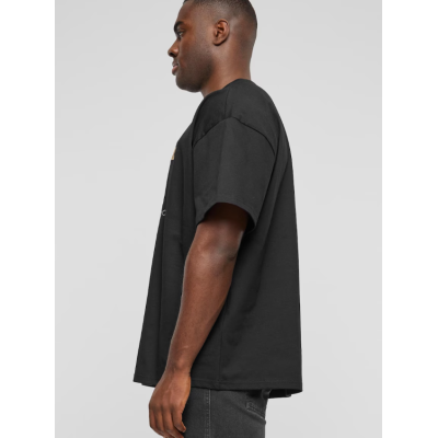 KARL KANI METAL PLATE BOXY TEE BLACK