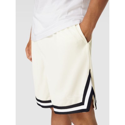 KARL KANI SMALL SIGNATURE ESSENTIAL MESH SHORTS OFF WHITE