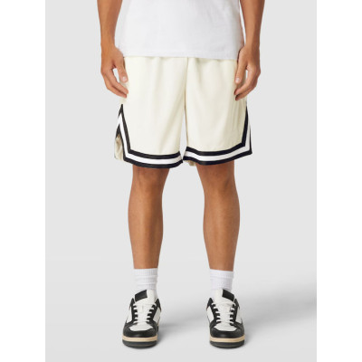 KARL KANI SMALL SIGNATURE ESSENTIAL MESH SHORTS OFF WHITE KARL KANI SMALL SIGNATURE ESSENTIAL MESH SHORTS OFF WHITE