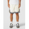 KARL KANI SMALL SIGNATURE ESSENTIAL MESH SHORTS OFF WHITE
