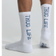 KARL KANI THUG LIFE 3-PAIRS SOCKS UNISEX ΚΑΛΤΣΕΣ POLYESTER/ELASTANE – WHITE/RED/BEIGE