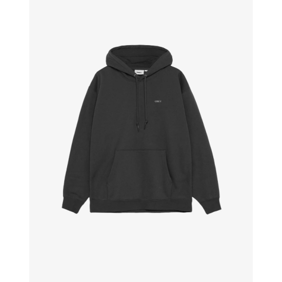 Geometric Power Canvas Fleece Hoodie | Black Geometric Power Canvas Fleece Hoodie | Black
