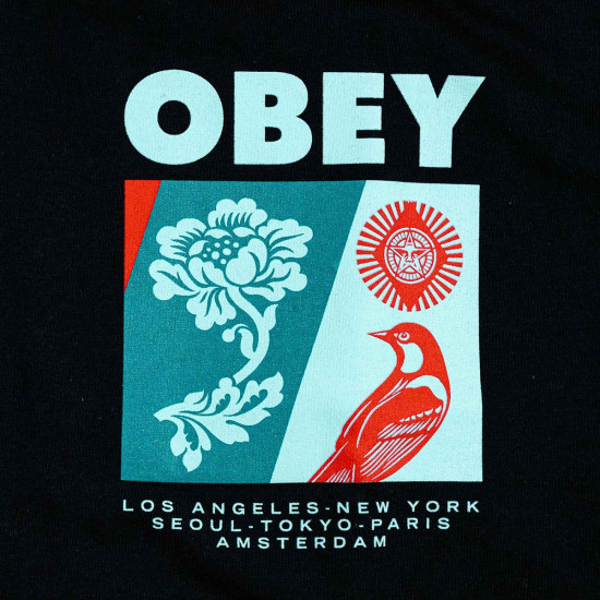 OBEY New Spring - Classic Fit T-Shirt - Black OBEY New Spring - Classic Fit T-Shirt - Black