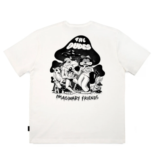 THE DUDES IMAGINARY FRIENDS TEE OFF WHITE Άσπρο