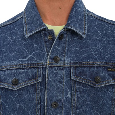 Volcom Tetsunori Unisex Denim Jacket Lazer Blue Volcom Tetsunori Unisex Denim Jacket Lazer Blue