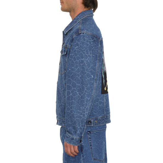 Volcom Tetsunori Unisex Denim Jacket Lazer Blue Volcom Tetsunori Unisex Denim Jacket Lazer Blue