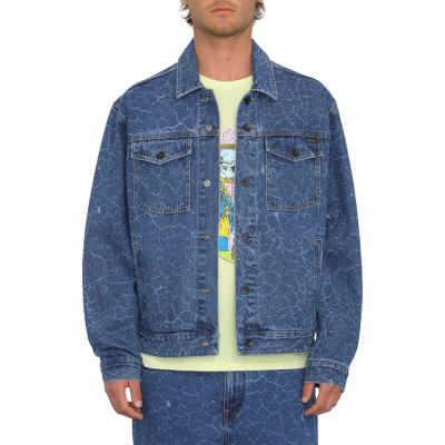 Volcom Tetsunori Unisex Denim Jacket Lazer Blue Volcom Tetsunori Unisex Denim Jacket Lazer Blue