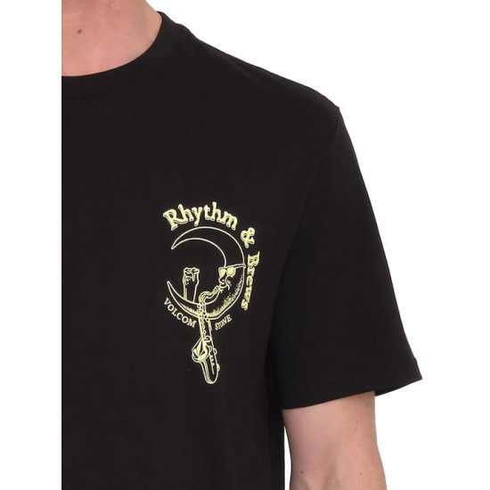 Volcom Ανδρικό T-shirt Κοντομάνικο Μαύρο