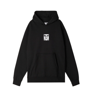 Obey Icon Extra Heavy Hoodie Black Obey Icon Extra Heavy Hoodie Black