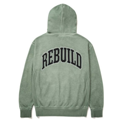 HUF DESTROY REBUILD FADED P/O HOODIE - Πράσινο HUF DESTROY REBUILD FADED P/O HOODIE - Πράσινο