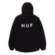Huf Men Essentials Zip Standard Shell Jacket - Μαύρο 