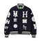 Huf 20 Year Classic H Varsity Jacket Navy - Μπλέ