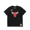 MITCHELL & NESS CHICAGO BULLS TEAM LOGO TEE - Μαύρο