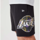 New Era LA Lakers NBA Team Logo Black Shorts- Μαύρο