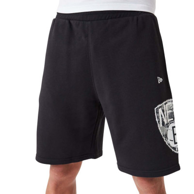 New Era Brooklyn Nets NBA Team Logo Black Shorts - Μαύρο New Era Brooklyn Nets NBA Team Logo Black Shorts - Μαύρο