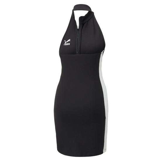 Puma Women's T7 Half-Zip Mock Neck Dress - Μαύρο Puma Women's T7 Half-Zip Mock Neck Dress - Μαύρο
