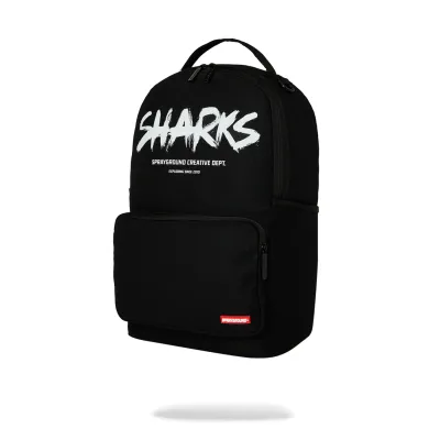 SPRAYGROUND SHARKS CREATIVE DEPT CARGO POCKET DLXS BACKPACK SPRAYGROUND SHARKS CREATIVE DEPT CARGO POCKET DLXS BACKPACK