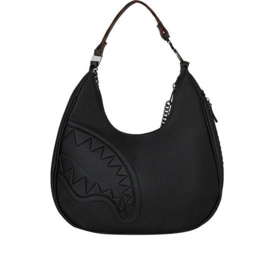 Sprayground Check Γυναικεία Τσάντα Ώμου Μαύρη