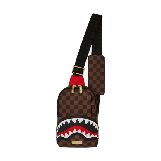 Sprayground Sawtooth Sharks In Paris One‑Strap Τσαντάκι Χιαστί