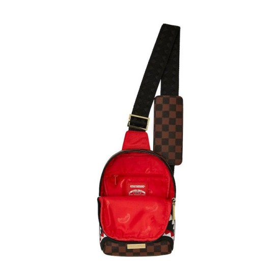 Sprayground Sawtooth Sharks In Paris One‑Strap Τσαντάκι Χιαστί