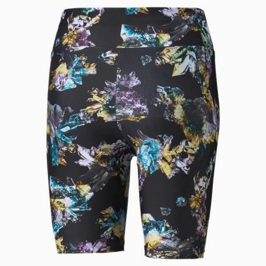 Puma Crystal Galaxy High Tight Women's Shorts Mαύρο Πολύχρωμο Puma Crystal Galaxy High Tight Women's Shorts Mαύρο Πολύχρωμο
