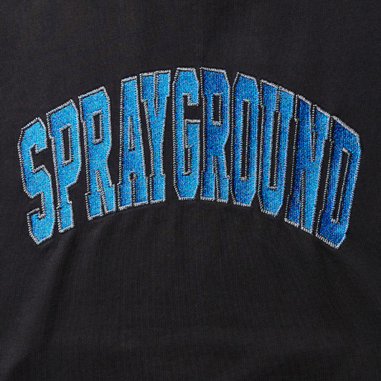 Sprayground Varsity EMB Hoodie Pullover - Μαύρo