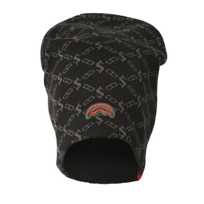 SPRAYGROUND THE GODFATHER SLOUCH BEANIE Μαύρο SPRAYGROUND THE GODFATHER SLOUCH BEANIE Μαύρο